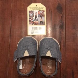Brand New Toms size 2